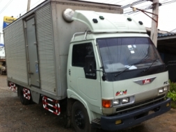 HINO FC (ตู้แห้ง) เครื่อง WO4D (120 แรงม้า) เครื่องดี ยางดี 6 เส้น แอร์เย็น ทะเบียนพร้อมโอน ราคาต่อร