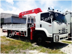 รถบรรทุก ISUZU FTR240แรง ติดเครน