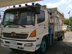 HINO MEGA  FG1J 220 HP  เครน TADANO 5 ตัน 4 ปลอก