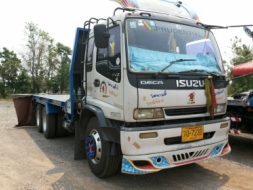 รถบรรทุก 10 ล้อใหญ่ 1 เพลา ISUZU รุ่น FVZ ปี45 เครื่อง 195 ราคา 850,000 บ. รถอยู่สระบุรี