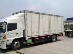 ประกาศ! ขาย รถบรรทุก 6 ล้อ HINO NGV 7.25 ม. ตู้ทึบ 10 บาน สภาพสวยพร้อมมีงานวิ่ง