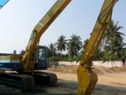 ขายรถขุด KOMATSU PC150-5 บูมยาว รถเก่านอก