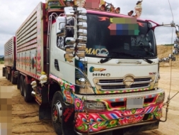 ขายรถสิบล้อ hino FM1A  344 ปี 54 ปลายปี พ่วงแม่ลูก ดั้มเนียม อู่ราชเจริญ รถสวยพร้อมใช้งาน