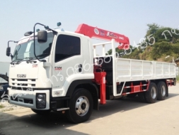 รถบรรทุกอีซูซุ 10 เพลา เดียว ติดเครน ISUZU FVM 240 แรงม้า และ ISUZU FVM 300 แรงม้า สุดคุ้มค่า