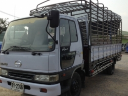 HINO FC4J สมอเงิน ยาว 5.50 เมตร เครื่อง 140 แรง กะบะข้างสแตนเลส