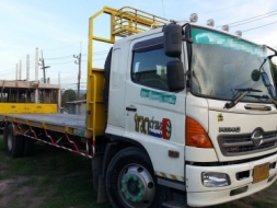 ขาย Hino 500 6ล้อกระบะพื้นเรียบ ปี53 Tel 087-2508883