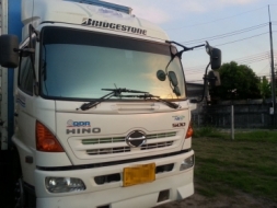 ขาย 10ล้อตู้ Hino MEGA500 แก๊ส(NGV โรงงาน) ปี53 Tel.087-2508883