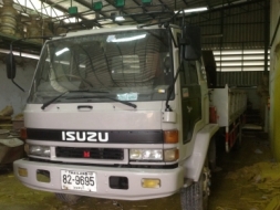 ขายรถ6ล้อ ISUZU Rocky 195. กระบะยาว 7 เมตรล้อใหญ่ติดเครน kato 3.ตันราคาถูก