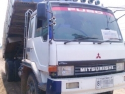 MITSUBISHI FUSO FN527 TURBO 220 HP 6D16 TF 3109 สิบล้อดั๊มพ์ 2 เพลา กระบะดั๊มพ์เหล็ก 12 ตันของ KAC โ