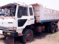 MITSUBISHI FUSO FN527 - 195 HP 6D16 MA 25437 สิบล้อดั๊มพ์ 2 เพลา กระบะดั๊มพ์เหล็ก 12 ตันความสภาพดีพร