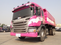 SCANIA USED: สิบล้อ SCANIA พร้อมตัวถังบรรทุกสามมิตร