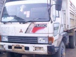 MITSUBISHI FUSO FN527 - 195 HP 6D16 TD 1576 สิบล้อดั๊มพ์ 2 เพลา กระบะดั๊มพ์เหล็ก 12 ตันของ KAC โคราช