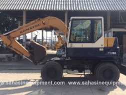 รถขุดล้อยาง ยี่ห้อKOMATSU รุ่น PW60-3 S/N 023XX  สภาพดี บจก.สหสินอีควิปเม้นท์ โทร.081-5851880, 02-51