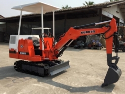 รถขุดเล็ก KUBOTA KH5 (เท่า PC05) ทำสีใหม่ มือสองนำเข้าญี่ปุ่น