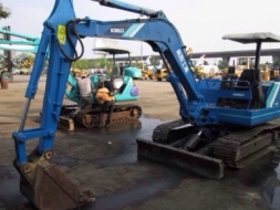 รถขุด KOBELCO sk-042เทียบเท่า pc-45 &quot;คอลโทนสั้นปั๊มนิ้ว&quot;เครื่อง 3 สูบ ( มีลายหัวกระแทรค )ร