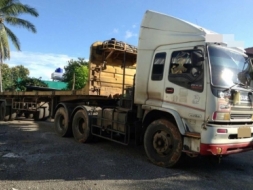 ขายรถสิบล้อหัวลาก Isuzu Dace 320 ยูโรทู แม็คโหลด หัว +หางพื้นเรียบ