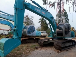 ขายแบคโคKOBELCO MARK 5 ไฟฟ้าเต็ม แอร์เย็น เครื่องดี เครื่องเดิม ปั้มเดิม โซ่ดี บูมอาร์มดี ไม่โหลด รบ