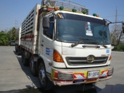 ขาย HINO MEGA 260 พ่วงแม่+ลูก กระบะเหล็กคอกเกษตร ไม่ดั๊ม รถปี46