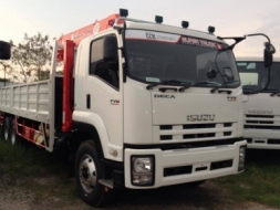 ขายรถบรรทุกสิบล้อติดเครน ISUZU FVM245แรง