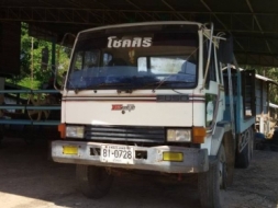 เทนเลอร์บรรทุกแบคโฮ 2 เพลา MITSUBISHI 195 แรงราคา725,000