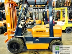 (รหัสสินค้าTHT1092) รถยกยี่ห้อTOYOTA รุ่น 5FG25 ขนาด 2.0 TON เกียร์ CLUTCH ระบบ Diesel ยกสูง 3.0 m