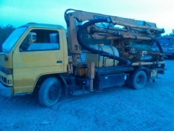 ขาย- Concrete pump truck รถปั๊มปูน ยิงปูน TADANO ท่อส่ง 5 นิ้ว รถ 6 ล้อ ISUZU - NPR