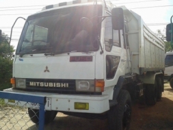 ขายดั้ม10ล้อ2เพลา MITSUBISHI FN527M-A เครื่อง6D16 195แรง พ.เพาเวอร์ เบรกทิฟฟี่ กระบะมิเนียม ภายในสวย