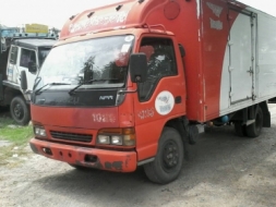 ขายรถ6ล้อISUZU NPR 130โทโบ ยูโร2 ปี44 ตู้แห้งยาว5เมตรพร้อม ลิฟท์ท้าย