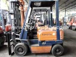 (รหัสสินค้าTHJ1473) รถยกยี่ห้อTOYOTA รุ่น 5FG10 ขนาด 1.0 TON เกียร์ CLUTCH ระบบ Gasoline ยกสูง 5.5 m