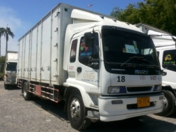 รถบรรทุก ตู้ 10 บาน ISUZU ปี 48 รุ่น FTR ติดแก็สNGV ราคา 570,000 บ.