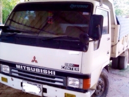 MITSUBISHI CANTER FE 115 HP 4D34 หกล้อดั๊มพ์ กระบะดั๊มพ์เหล็ก 4 ตันความยาว 3.60 เมตรสวยจัดพร้อมบรรทุ