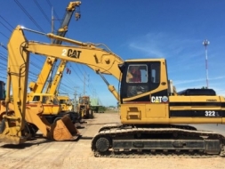 ขายรถแบคโฮ CAT 322L หัวแม่เหล็ก พร้อมตู้ไฟ รถนอกนำเข้าเองจากญี่ปุ่น สภาพสวยพร้อมใช้งาน