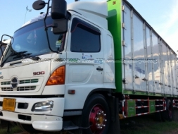 Hino mega500 ปี55 ตู้ยาว 7.25m ตู้10บาน