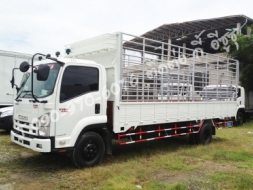 รถบรรทุก ISUZU FRR190แรงม้ากระบะคาร์โก้คอกแป๊ปกลม