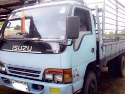 ISUZU NPR 120 HP 4HF1 ปี 39 รถบรรทุกหกล้อ กระบะคอกเหล็กความยาว 5 เมตรสภาพสวยพร้อมบรรทุกได้เลยครับ เค