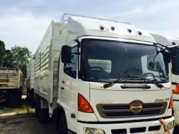 HINO MEGA 260 hp กระบะเหล็กไม่ดั้มพ์. แม่ลูกๆ2คาน