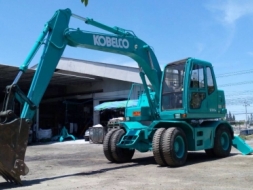 ให้เช่า.. แบคโฮ KOBELCO SK100W ล้อยาง