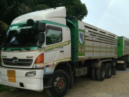 รถบรรทุก 22 ล้อแม่-ลูกดัมพ์ HINO 344 แรงม้า ปี54