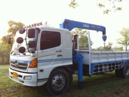 ขาย Hino Mega FG1J เครื่อง212แรง ติดเครน 5 ตัน Tadano