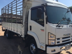 Isuzu FRR 190 ปี 55 ตัวใหม่ล่าสุด กระบะยาว 5.50 m มีคอกเหล็ก พร้อมใช้งาน