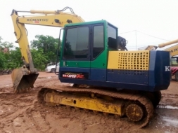 ขายแบคโค KOMATSU PC120-5 ตัวเดินใหญ่ เครื่องเดิมปั้มเดิม ไฟฟ้าเต็ม เอวแน่น แอร์เย็น เล่มทะเบียนพร้อม