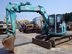 ขายรถแบคโฮ KOBELCO SK75UR-3 ปี2002 คอลโทรลสั้น ปั้มนิ้ว สภาพสวยพร้อมใช้งาน รถนอกนำเข้าเองจากญี่ปุ่น