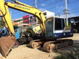 ขายรถแมคโค KOMATSU PC100 โซ่ใบแท้สวย แอร์เย็น ใช้งานดี