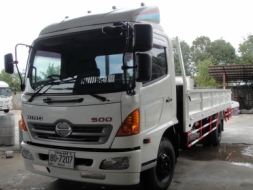 HINO FC9J series 500 เครื่องยนต์ 150 แรง กะบะเหล็กต่อใหม่ ยาว 5.60 เมตร ยางสวย