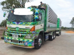 ขายรถพ่วง 22 ล้อ แม่-ลูก กระบะเนียมคอกเกษตรดั้ม HINO 344  ปี.54 รถสวย วิ้งน้อย ราคา2650000 สนใจโทร