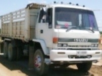 ISUZU ROCKY FXZ 240 HP 6SD1 สิบล้อดั๊มพ์ 2 เพลา ร็อกกี้หัวขาว กระบะดั๊มพ์เหล็ก 12 ตันของสามมิตรลอนนอ