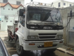 ISUZU ROCKY เปลี่ยนหัวเดก้า เครน 3ตัน ยาว 7.2m