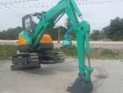 ขายรถขุด ยี่ห้อ  YANMAR รุ่น B3-3 เทรดยางหุ้มเหล็ก  รถสวย เก่านอกญี่ปุ่น