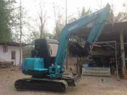 ขายแบคโฮ kobelco Sk45  เก่านอกปรับสภาพพร้อมใช้งาน