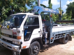 ขายด่วน รถบรรทุก6ล้อติดเครน ISUZU NPR115แรง ติดเครนTADANO 2.63ตัน รุ่นใหม่